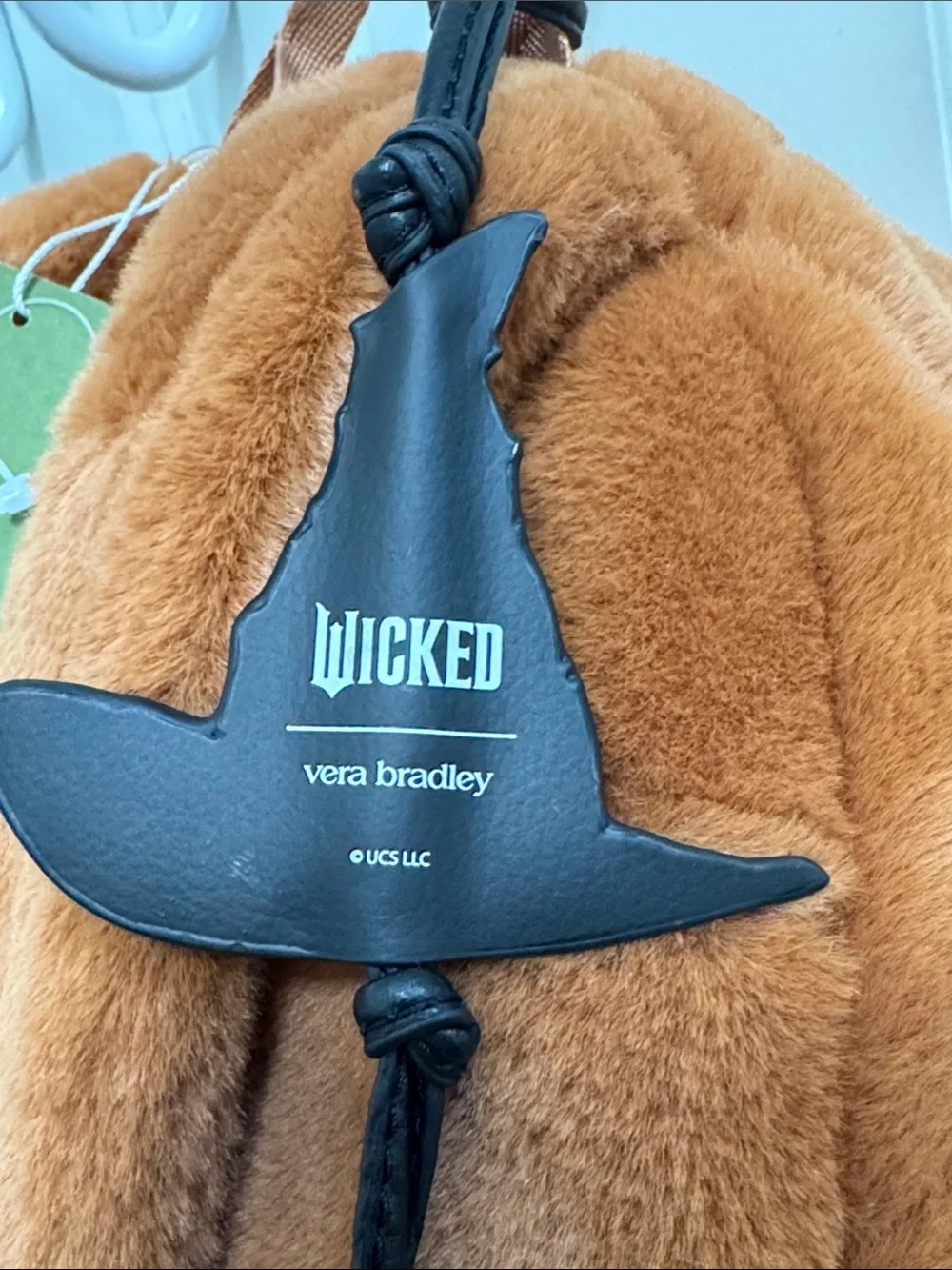 Vera Bradley x Wicked Quilted Plush Mini Backpack in Rust